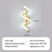 Applique murale LED Spiraluxe. | Marco Lucetti B-or 1 pièces / Blanc chaud (2700-3500K)