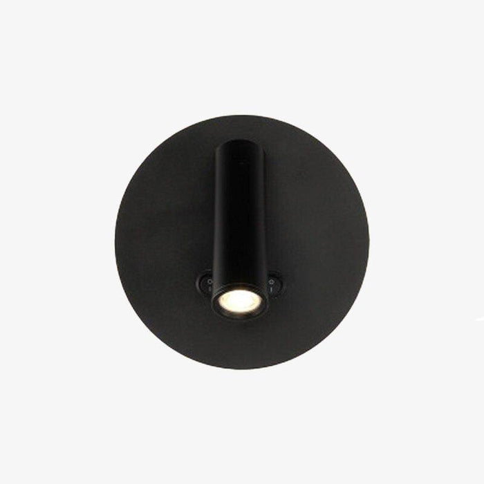 Applique murale LED spot cylindrique orientable | Marco Lucetti Noir / Naturelle