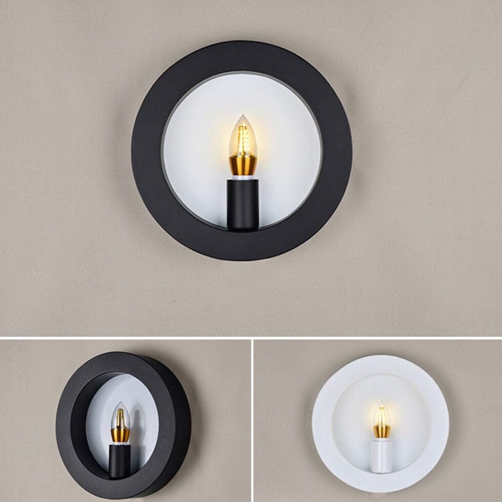 Applique murale LED style bougie Cayetana | Marco Lucetti Blanc / Circulaire / Chaude