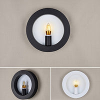 Applique murale LED style bougie Cayetana | Marco Lucetti Blanc / Circulaire / Chaude