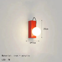 Applique murale LED Style Innovant | Marco Lucetti Rouge / 3 modifiable