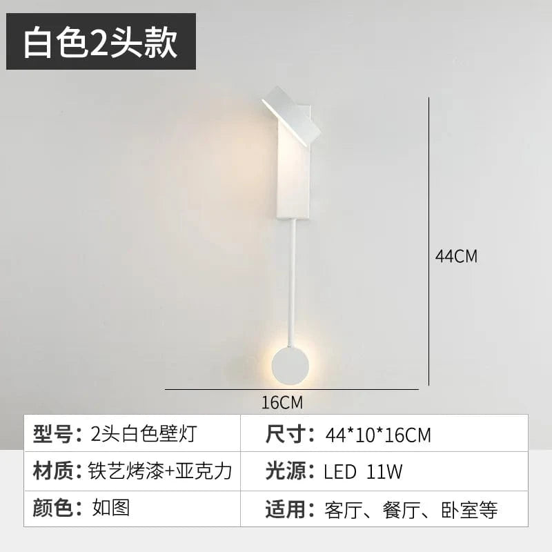 Applique murale LED - Style nordique moderne et minimaliste | Marco Lucetti 2 blancs