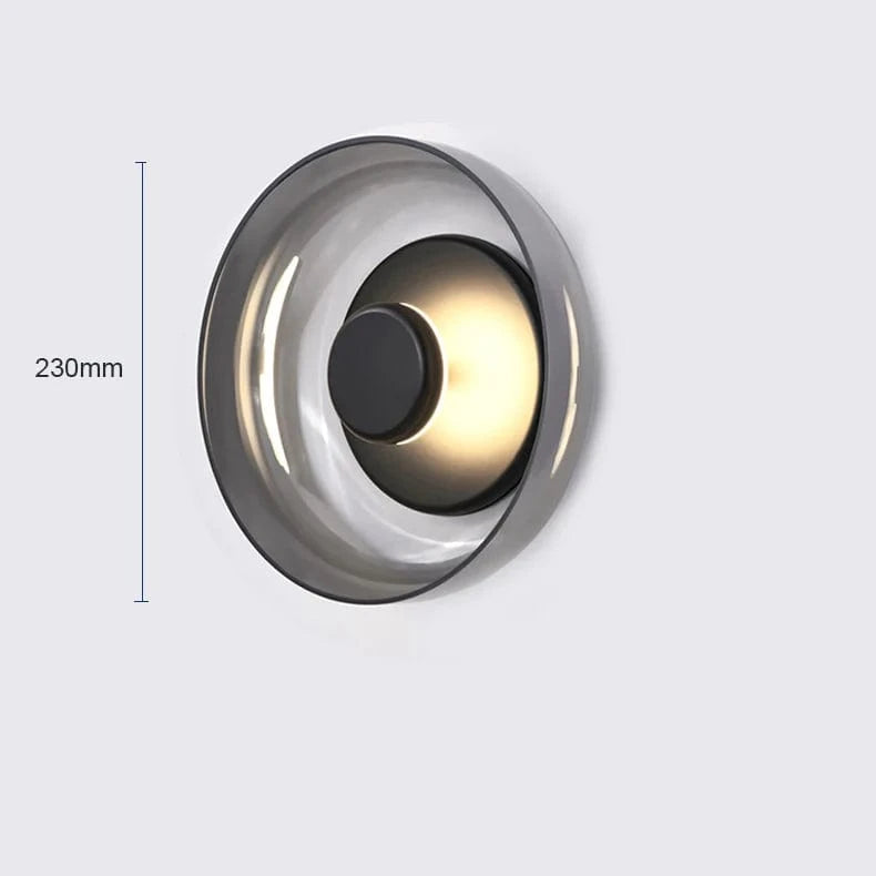 Applique murale LED style scandinave pour une décoration intérieure contemporaine | Marco Lucetti Gris fumée