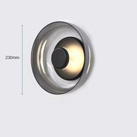 Applique murale LED style scandinave pour une décoration intérieure contemporaine | Marco Lucetti Gris fumée