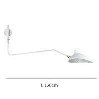 Applique murale LED Swing Retro | Marco Lucetti Blanc - 120cm - 1 lampe