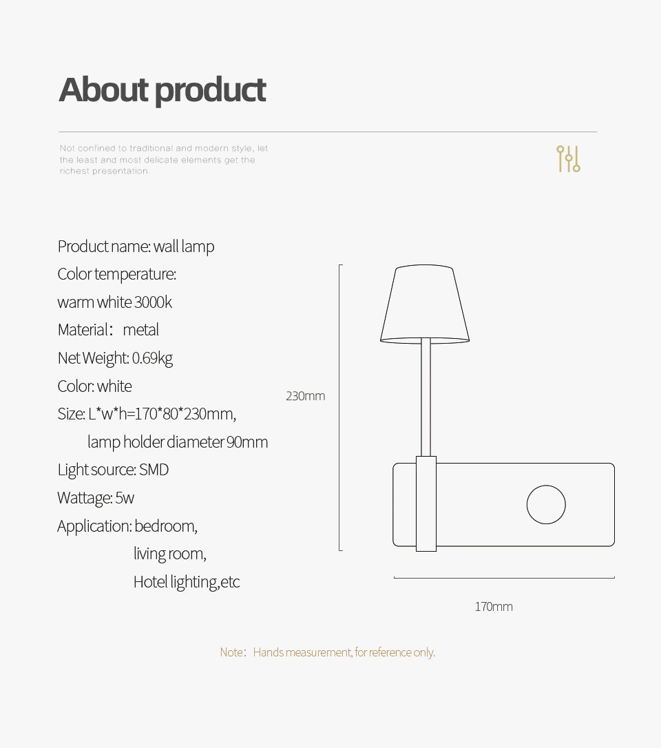 Applique murale LED SwitchSmart | Marco Lucetti