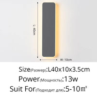 Applique murale LED tactile - Idéale pour chambre et escalier | Marco Lucetti