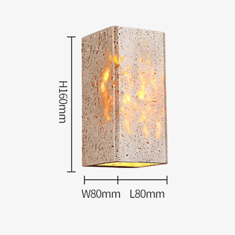 Applique murale LED étanche au style japonais pour extérieur de villa