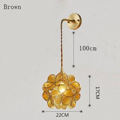 Applique murale LED Trèfles Design | Marco Lucetti Marron