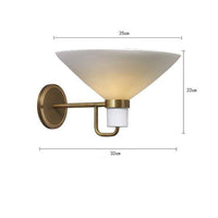 Applique murale LED Triangle Cuivrée | Marco Lucetti