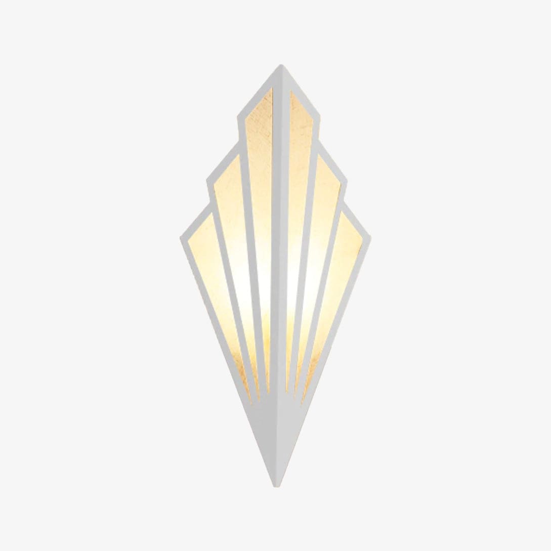 Applique murale LED triangulaire en métal design | Marco Lucetti Blanc