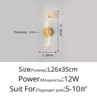 Applique Murale LED Tricolore Ginkgo : Protection des Yeux et Design Élégant | Marco Lucetti