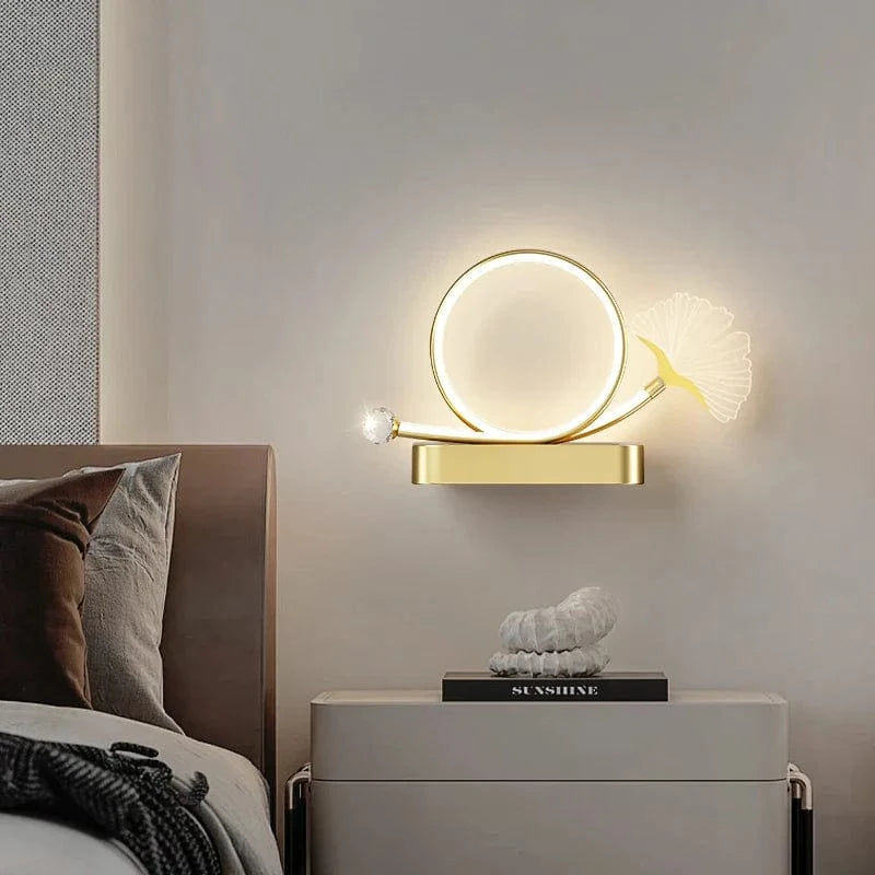 Applique Murale LED Tricolore Ginkgo : Protection des Yeux et Design Élégant | Marco Lucetti