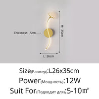 Applique Murale LED Tricolore Ginkgo : Protection des Yeux et Design Élégant