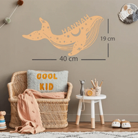 Applique murale LED USB personnalisée "Whale Glow" | Marco Lucetti