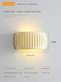 Applique murale LED Vent Crème - Éclairage Intérieur | Marco Lucetti A / Blanc froid (6000K)