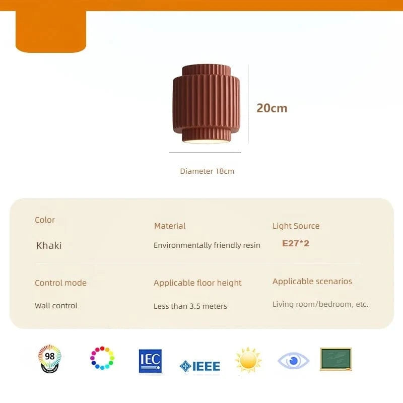 Applique murale LED Vent Crème - Éclairage Intérieur | Marco Lucetti G / Blanc froid (6000K)