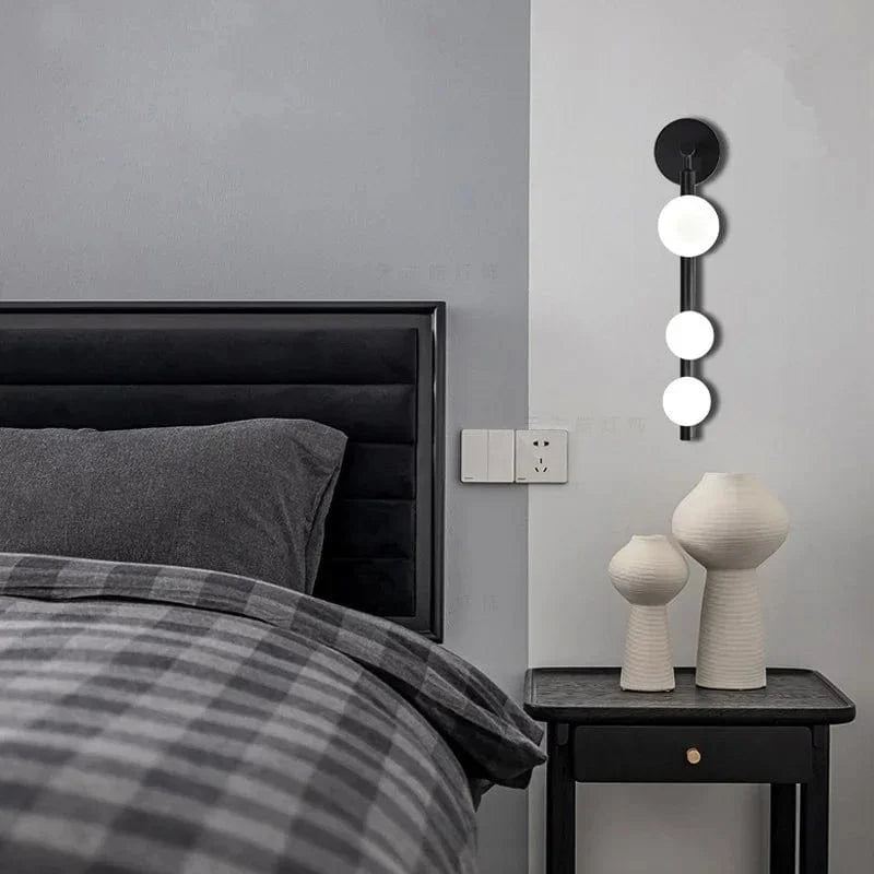 Applique Murale LED Verre Blanc Maison Salon Or/Noir Boutique - G9 Ampoule Chambre Luminaire | Marco Lucetti