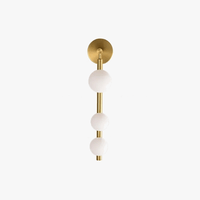 Applique Murale LED Verre Blanc Maison Salon Or/Noir Boutique - G9 Ampoule Chambre Luminaire | Marco Lucetti