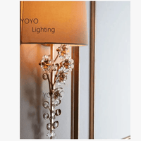 Applique murale LED vintage avec grand abat-jour en cristal de qualité supérieure | Marco Lucetti