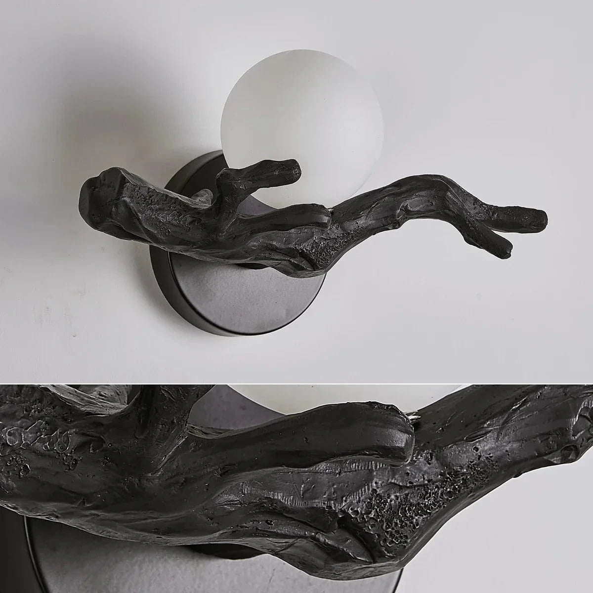 Applique murale LED Vintage Branche d'Arbre en Résine | Marco Lucetti