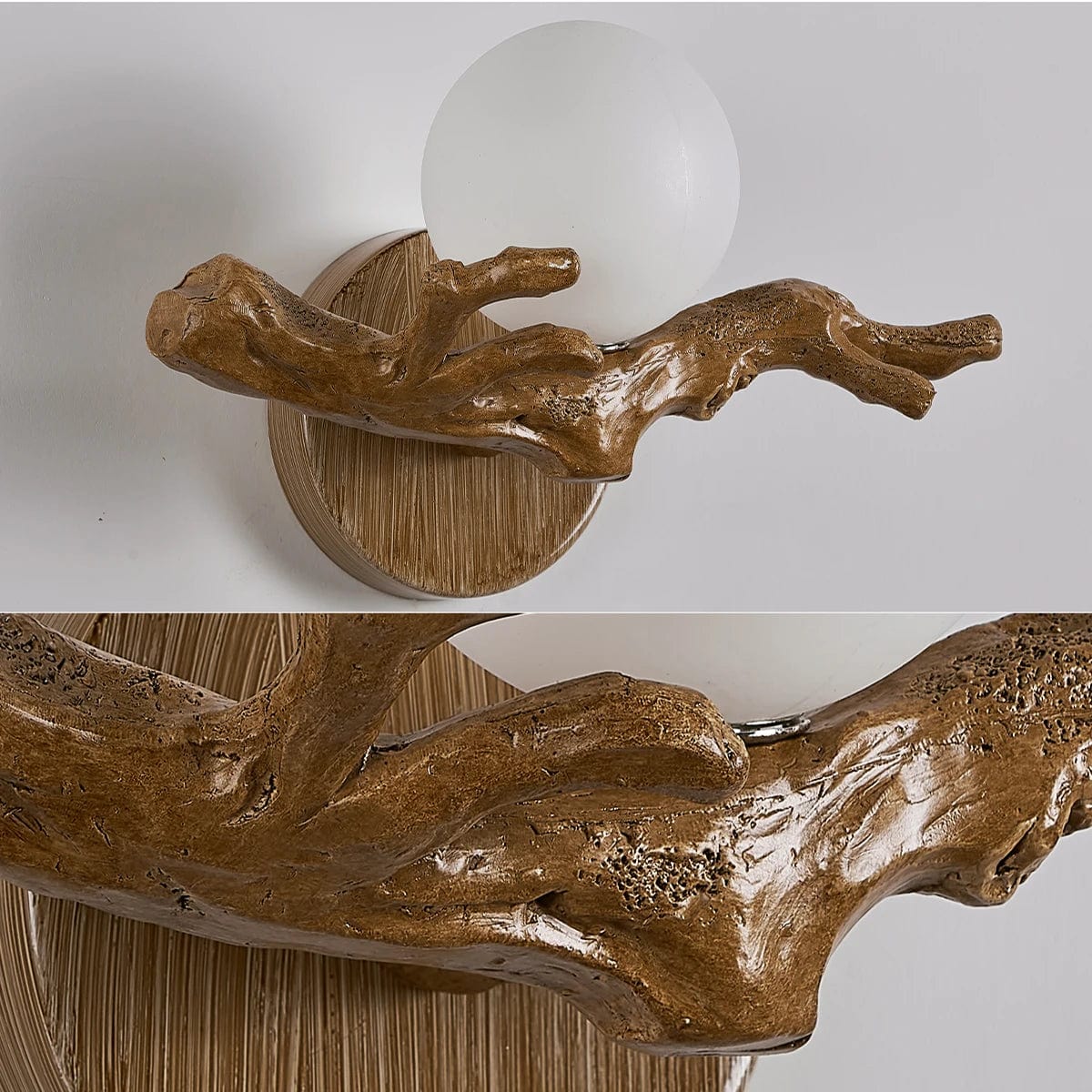 Applique murale LED Vintage Branche d'Arbre en Résine | Marco Lucetti