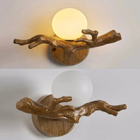 Applique murale LED Vintage Branche d'Arbre en Résine | Marco Lucetti