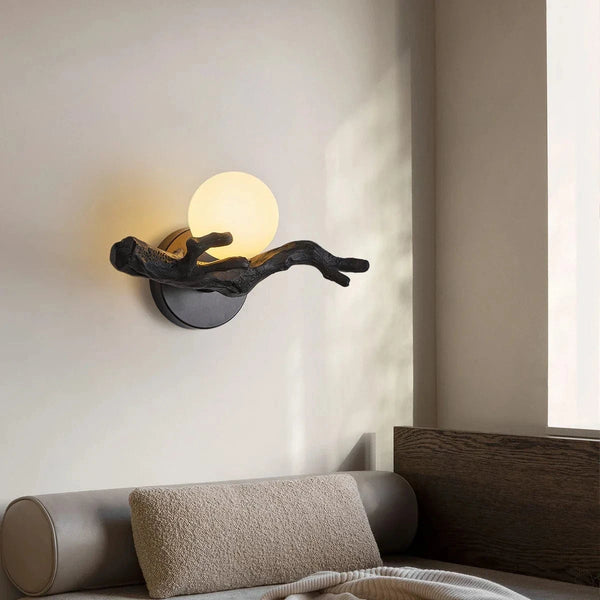 Applique murale LED Vintage Branche d'Arbre en Résine | Marco Lucetti