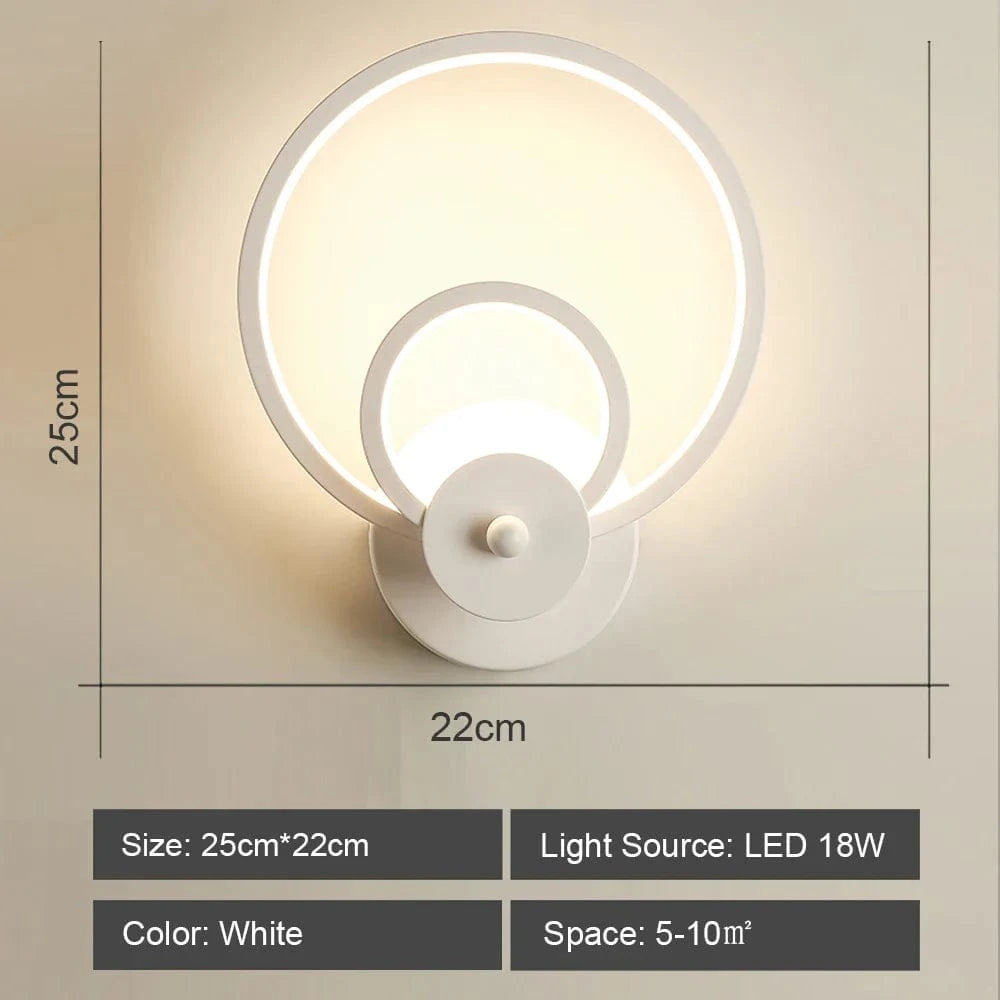 Applique murale LED Vintage et Moderne en fer | Marco Lucetti Blanc / Blanc chaud (2700-3500K)