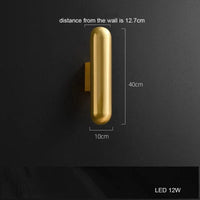 Applique murale LED Vintage Industrielle à Intensité Variable avec Télécommande - Design Lumineux | Marco Lucetti Sable doré / Lumière chaude