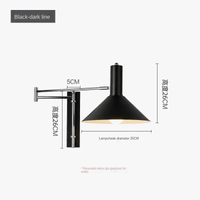 Applique Murale LED Vintage Rotative Pliante pour Hôtel de Luxe | Marco Lucetti