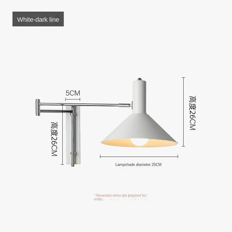 Applique Murale LED Vintage Rotative Pliante pour Hôtel de Luxe | Marco Lucetti