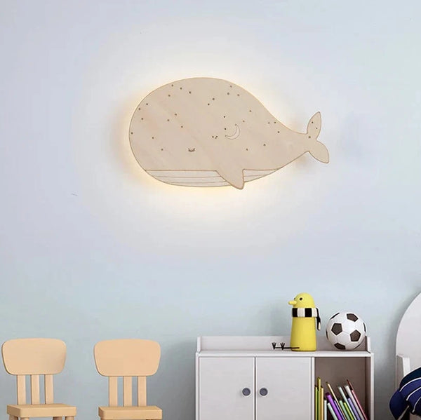 Applique murale LED "WhaleWood" pour enfants | Marco Lucetti