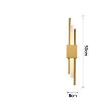 Applique murale LED Xeres en métal doré | Marco Lucetti