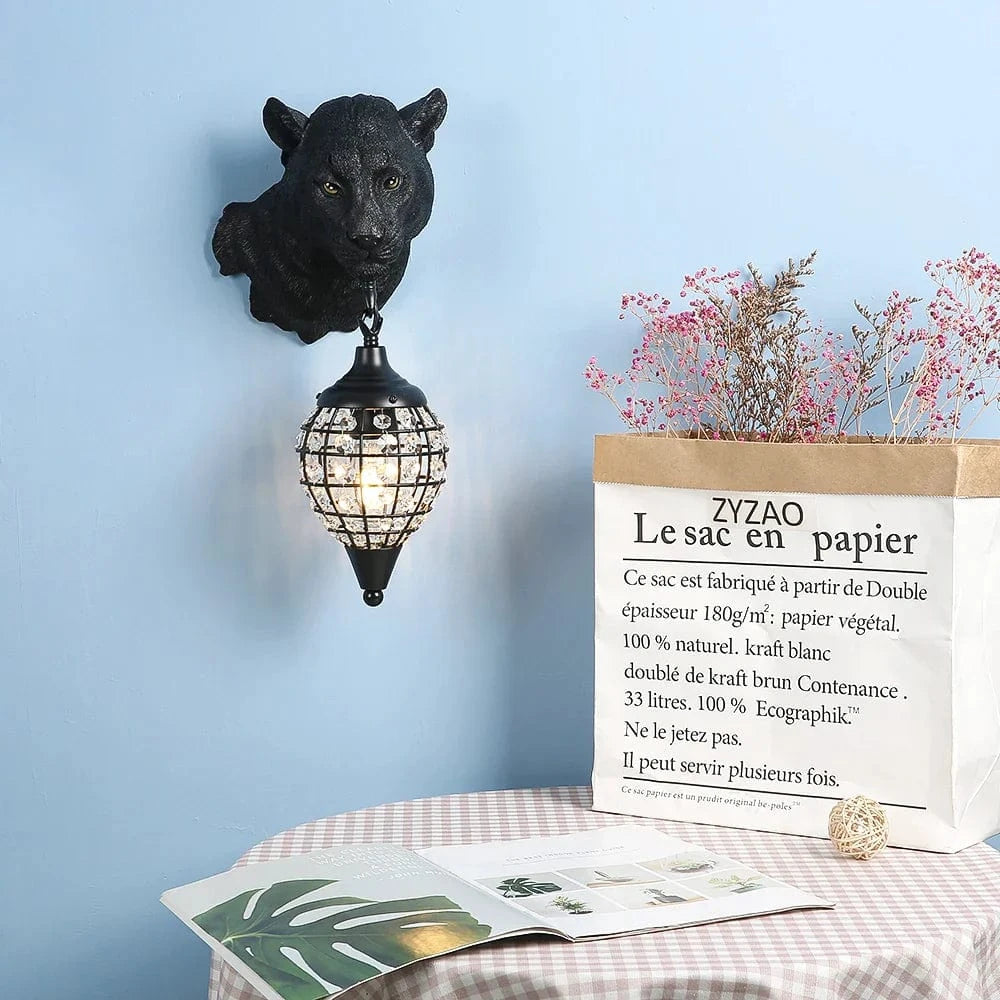 Applique murale léopard en résine - Collection Sauvage | Marco Lucetti