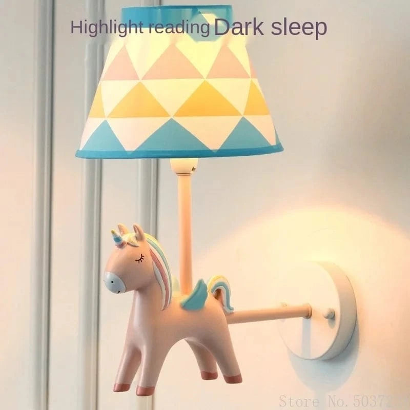 Applique Murale Licorne LED - Décor Nordique Anime | Marco Lucetti