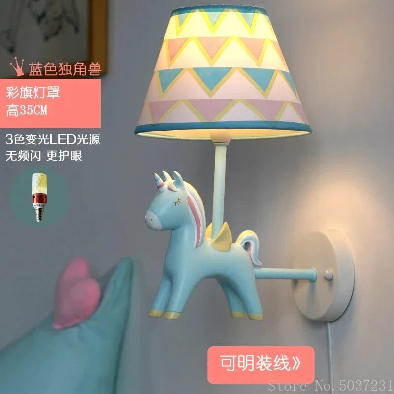 Applique Murale Licorne LED - Décor Nordique Anime | Marco Lucetti BLUB / 220v