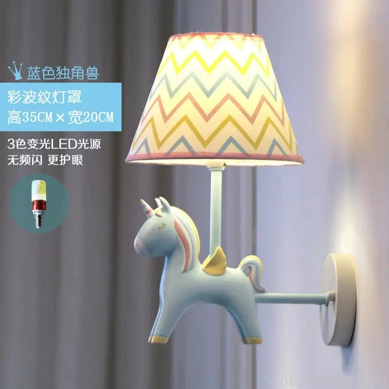 Applique Murale Licorne LED - Décor Nordique Anime | Marco Lucetti Blub A / 220v