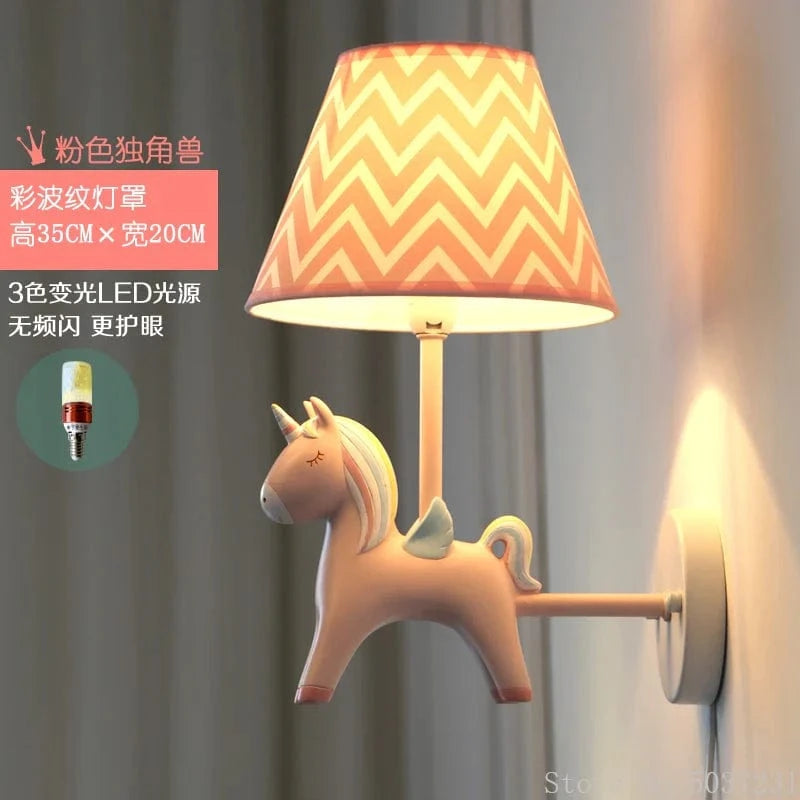 Applique Murale Licorne LED - Décor Nordique Anime | Marco Lucetti ROSE G / 220v