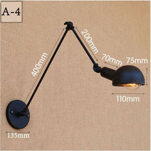 Applique murale Loft en métal ajustable | Marco Lucetti A4