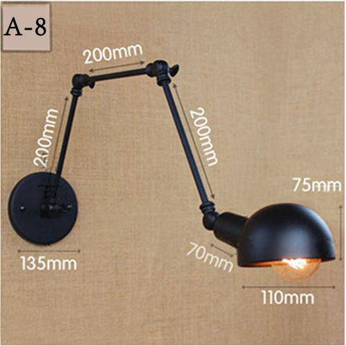 Applique murale Loft en métal ajustable | Marco Lucetti A8