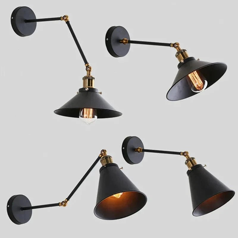 Applique murale Loft Industriel Rétro, Bras Long Luminaria LED. | Marco Lucetti