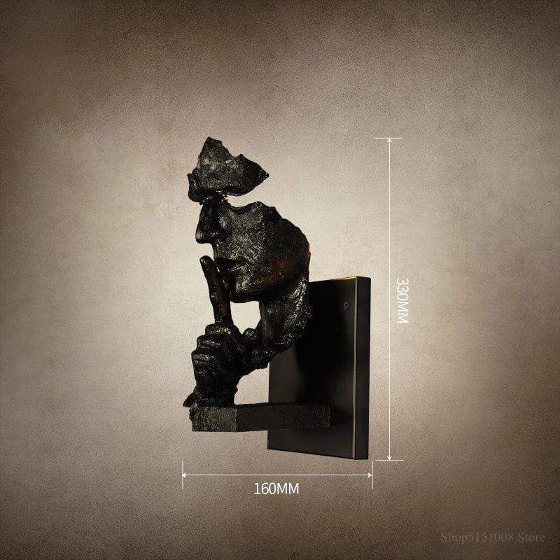 Applique murale Loft Rétro avec Lumière LED - Décoration Intérieure | Marco Lucetti Noir