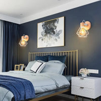 Applique murale Loft Vintage Fer Bois Cage | Marco Lucetti