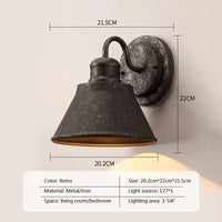 Applique murale Loft Vintage pour jardin et extérieur | Marco Lucetti Avec ampoule