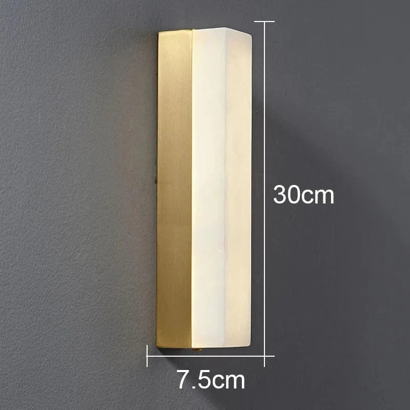 Applique murale longue en marbre - Style chinois authentique | Marco Lucetti