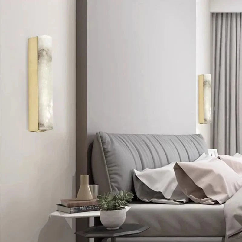 Applique murale longue en marbre - Style chinois authentique | Marco Lucetti