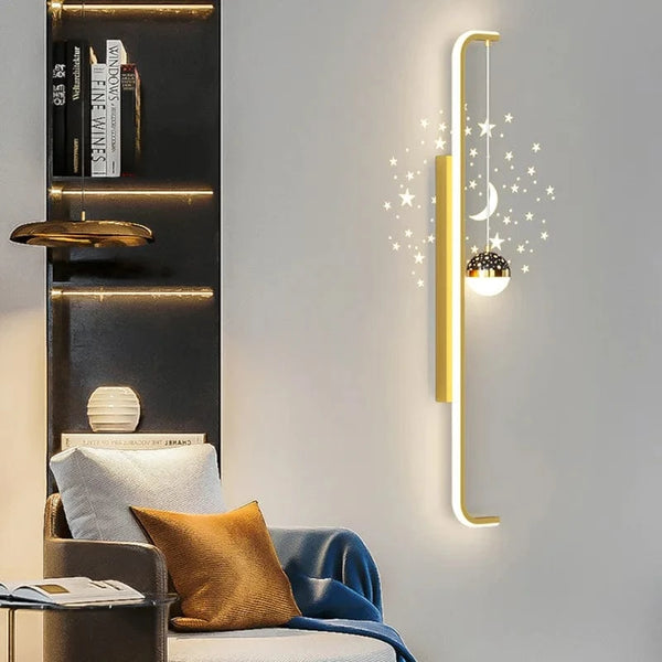 Applique Murale Longue Moderne en Noir et Blanc | Marco Lucetti