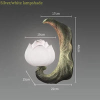 Applique murale Lotus Led. | Marco Lucetti Blanc argenté