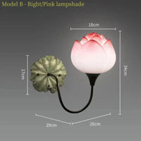Applique murale Lotus Led. | Marco Lucetti Style B droit rose